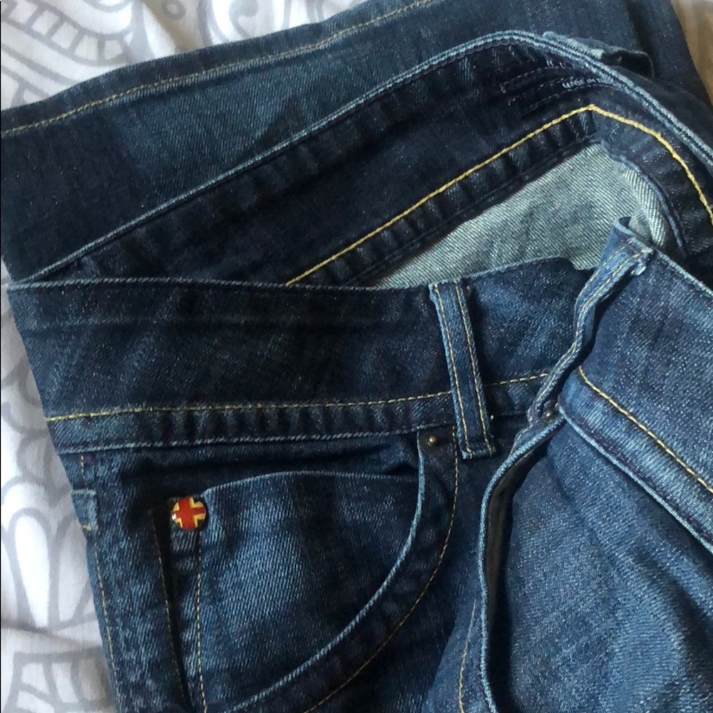 Hudson Mid-Rise Baby Bootcut Jean size 32 dark wash - Picture 14 of 14